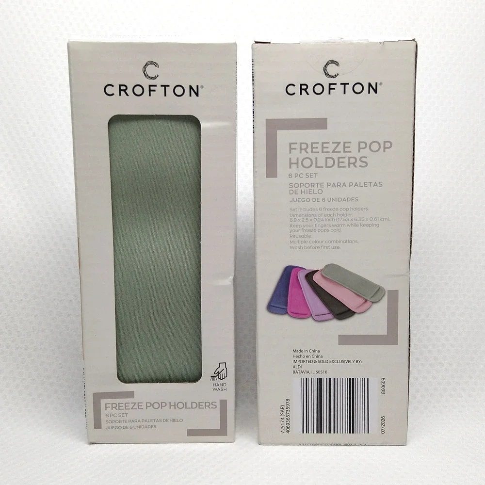 Crofton Freeze Pop Holders Neoprene Sleeves Ice Pop Lot of 2 Boxes Summer